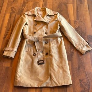 H&M Tan Double-Breasted Trench Coat
